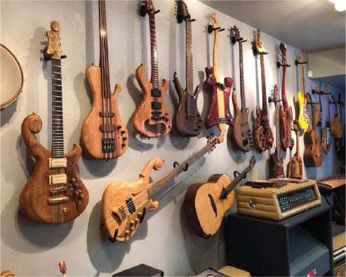 Wall featuring Blindworm Guitars